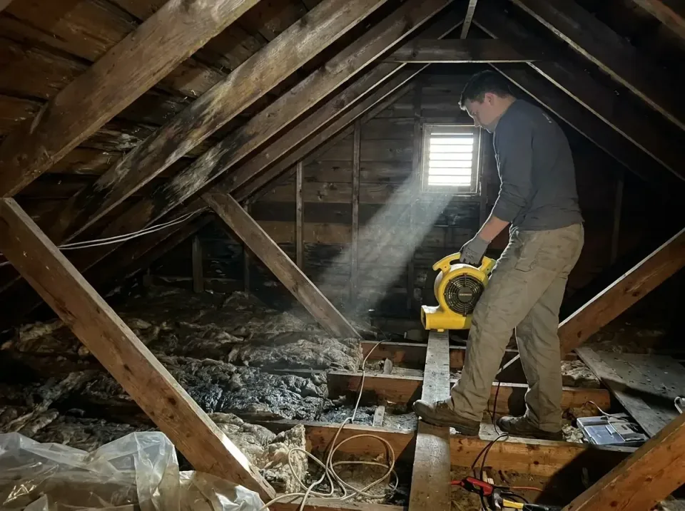 attic-water-damage-drying-proc-007 — frequently asked questions, Emergency Water Extraction & 24/7 Flood Response in Wheatla…